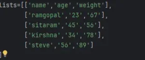 How to Create a Table in Python step 1