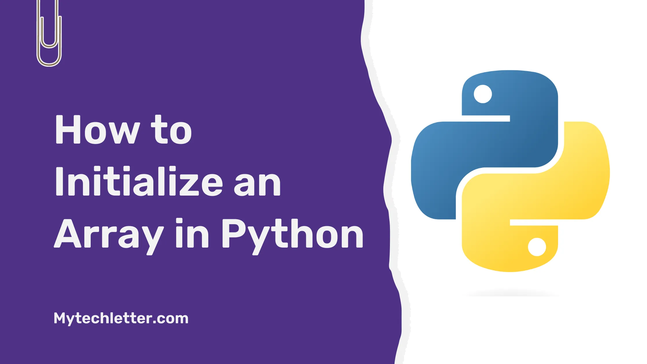 How to Initialize an Array in Python